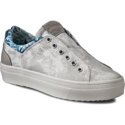 Sneakersy WRANGLER - Sheena Low Laminated WL161555 Silver 4. Szare półbuty damskie Wrangler, ze skóry ekologicznej. W wyprzedaży za 149,00 zł.