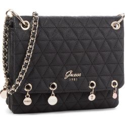 Torebka GUESS - HWVG69 88210 BLA. Czarne torebki klasyczne damskie marki Guess, na imprezę, z aplikacjami, ze skóry ekologicznej. W wyprzedaży za 329,00 zł.