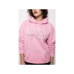 Overdose pink hoodie. Różowe bluzy damskie Rest_factory, s, bez wzorów, z bawełny, bez rękawów, z kapturem. Za 189,00 zł.