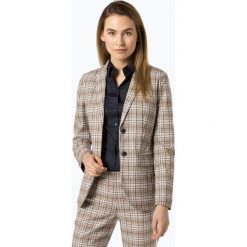 Opus - Blezer damski – Jalinka Check, żółty. Żółte bolerka i narzutki damskie Opus, w kratkę, bez rękawów. Za 399,95 zł.