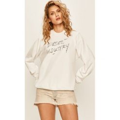 Diesel - Bluza. Białe bluzy damskie Diesel, s, z nadrukiem, z bawełny, bez rękawów, bez kaptura. Za 429,90 zł.