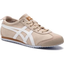 Sneakersy ONITSUKA TIGER - Mexico 66 1183A359 Simply Taupe/White 251. Brązowe półbuty damskie Onitsuka Tiger, z zamszu. W wyprzedaży za 249,00 zł.