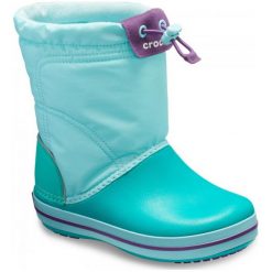 Buciki niemowlęce chłopięce: Crocs Buty Crocband Lodgepoint Boot Ice Blue/Tropical Teal 24-25 (c8)
