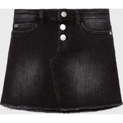 Calvin Klein Jeans - Spódnica dziecięca 116-176 cm. Czarne spódniczki dziewczęce Calvin Klein Jeans, na co dzień, bez wzorów, z elastanu, mini, proste. W wyprzedaży za 199,90 zł.