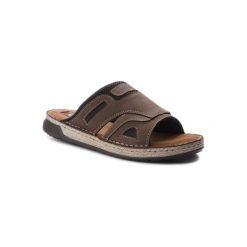 LASOCKI FOR MEN MI20-516. Niebieskie kapcie męskie Lasocki For Men, ze skóry. Za 99,99 zł.