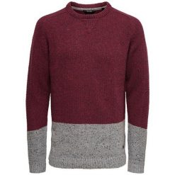 Only&Sons Męska Sweter Bole Naps Knit Cabernet (Rozmiar S). Czerwone swetry męskie marki Only&Sons, s, bez wzorów, bez kołnierzyka, bez kaptura. W wyprzedaży za 140,00 zł.