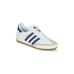 Buty adidas JEANS. Białe trampki męskie marki Adidas, bez wzorów, z jeansu, bez zapięcia. Za 439,00 zł.