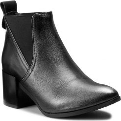 Botki EDEO - 2278-727/619 Czarny. Czarne botki damskie skórzane marki Edeo. W wyprzedaży za 229,00 zł.