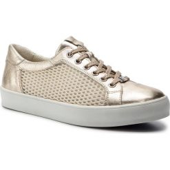 Sneakersy CAPRICE - 9-23652-22 Lt Gold Mesh 961. Żółte półbuty damskie Caprice, ze skóry ekologicznej. W wyprzedaży za 209,00 zł.