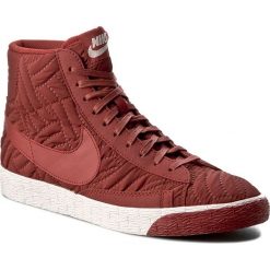 Buty NIKE - Blazer Mid Prm Se 857664 600 Dark Cayenne/Dark Cayenne/Ivry. Czerwone półbuty damskie Nike, na co dzień, bez wzorów, ze skóry ekologicznej, bez obcasa, na płaskiej podeszwie, bez zapięcia. W wyprzedaży za 319,00 zł.