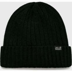 Jack Wolfskin - Czapka. Czarne czapki zimowe męskie Jack Wolfskin, z dzianiny. W wyprzedaży za 99,90 zł.