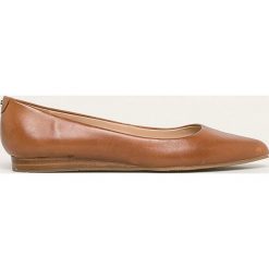 Aldo - Baleriny skórzane Zareni. Pomarańczowe baleriny damskie ALDO, bez wzorów, ze skóry, bez obcasa, na obcasie. Za 279,90 zł.