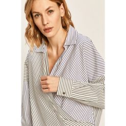 Dkny - Bluzka. Bluzki damskie DKNY, s, bez wzorów, z bawełny, bez kołnierzyka, z długim rękawem. W wyprzedaży za 269,90 zł.