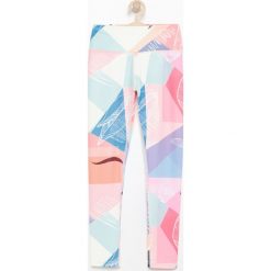 Legginsy dziewczęce: Wzorzyste legginsy be active – Niebieski