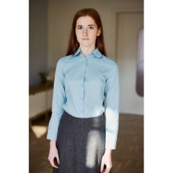 Koszula Silene błękitna 32 niebieski. Niebieskie koszule damskie marki Marie Zélie, w paski, z jedwabiu, eleganckie, z okrągłym kołnierzem, z długim rękawem. Za 397,00 zł.