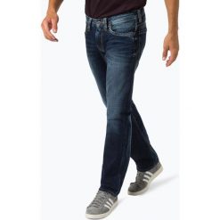 Pepe Jeans - Jeansy męskie – Kingston Zip, niebieski. Niebieskie jeansy męskie z dziurami marki Pepe Jeans. Za 349,95 zł.