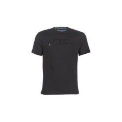 T-shirty z krótkim rękawem Armani Exchange HELBINOU. Czarne t-shirty męskie Armani Exchange, s, bez wzorów, bez kołnierzyka, krótkie. Za 159,20 zł.