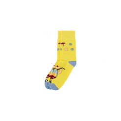 Skarpetki Bobby Sox - Drink z palemką BS14. Żółte skarpetki męskie Bobby Sox - skarpetki, bez wzorów, z elastanu. Za 20,00 zł.
