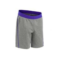Spodenki do gimnastyki S500 dla maluchów. Niebieskie spodenki dziewczęce marki DOMYOS, s, z elastanu, sportowe, na jogę i pilates. Za 19,99 zł.