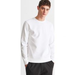Gładka bluza - Biały. Białe bluzy męskie marki Reserved, s, bez wzorów, bez kołnierzyka, bez rękawów, bez kaptura. Za 79,99 zł.
