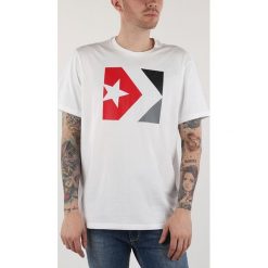 Converse Chevron Koszulka Biały. Białe podkoszulki męskie Converse, m, z nadrukiem, z bawełny, z krótkim rękawem. Za 119,95 zł.