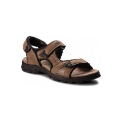LANETTI MS17011-1 Khaki. Brązowe sandały męskie Lanetti, ze skóry ekologicznej, bez zapięcia. Za 79,99 zł.