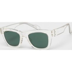 Adidas Originals - Okulary AOG003. Białe okulary przeciwsłoneczne damskie adidas Originals, prostokątne. W wyprzedaży za 129,90 zł.