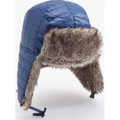 Czapka uszatka - Granatowy. Niebieskie czapki męskie marki Reserved. Za 69,99 zł.