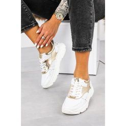 Białe sneakersy kati buty sportowe sznurowane 7038. Białe buty sportowe damskie Kati, bez wzorów, sportowe. Za 298,99 zł.