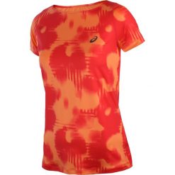 Bluzki damskie: koszulka do biegania damska ASICS FUZEX PRINTED SHORT SLEEVE TOP / 129974-2070