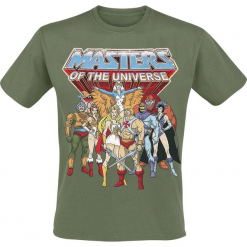 Masters Of The Universe He-Man - Group T-Shirt zielony. Zielone t-shirty męskie marki Masters Of The Universe, l, z nadrukiem, z okrągłym kołnierzem. Za 74,90 zł.