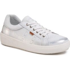 Sneakersy LASOCKI - WI12-DELEKTA-01ME Silver. Szare półbuty damskie Lasocki, bez wzorów, ze skóry, bez obcasa, na płaskiej podeszwie, bez zapięcia. Za 149,99 zł.