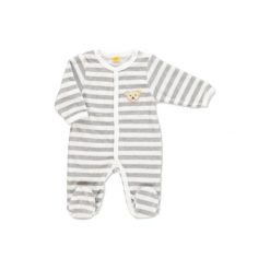 Śpiochy niemowlęce: STEIFF Baby Śpioszki w paski softgrey