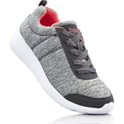 Buty sportowe bonprix szaro-koralowy. Szare buty sportowe damskie marki bonprix, z materiału. Za 59,99 zł.