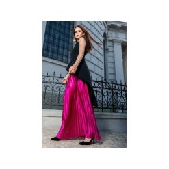 Magnum - komplet z baskinką i plisowaną spódnicą. Różowe spódniczki damskie My image art, s, bez wzorów, z jedwabiu, eleganckie, długie, mini, asymetryczne. Za 520,80 zł.