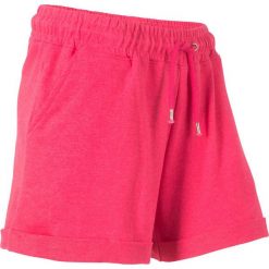 Szorty dresowe bonprix różowy hibiskus melanż. Różowe spodnie damskie bonprix, z dresówki. Za 44,99 zł.