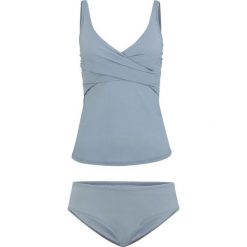 Tankini (2 części) bonprix szary. Szare stroje kąpielowe damskie bonprix, bez wzorów. Za 99,99 zł.