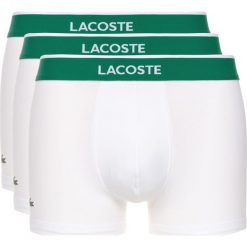 Lacoste 3-pack Bokserki Biały. Białe bokserki męskie Lacoste, bez wzorów, z elastanu. Za 197,95 zł.
