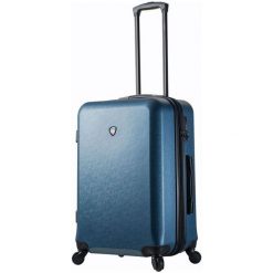 Mia Toro walizka podróżna M1219/3-M, niebieski. Niebieskie walizki Mia Toro, bez wzorów, eleganckie. Za 399,00 zł.