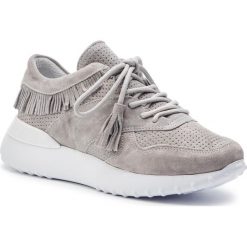 Sneakersy TOGOSHI - TG-13-02-000078 209. Szare półbuty damskie Togoshi, z aplikacjami, ze skóry, bez obcasa, na płaskiej podeszwie, bez zapięcia. W wyprzedaży za 359,00 zł.