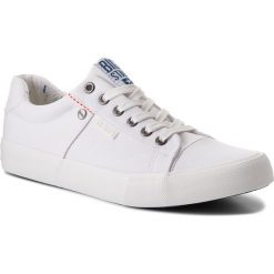 Tenisówki BIG STAR - AA174097A White. Białe półbuty męskie BIG STAR, bez wzorów, z gumy, eleganckie, bez zapięcia. Za 129,00 zł.
