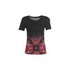T-shirty z krótkim rękawem Desigual LEONOR. Czarne t-shirty damskie marki Desigual, l. Za 159,00 zł.