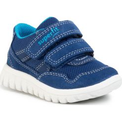Sneakersy SUPERFIT - 0-609191-8100 M Blau/Blau. Niebieskie trampki chłopięce Superfit, bez wzorów, z weluru, na rzepy. W wyprzedaży za 179,00 zł.