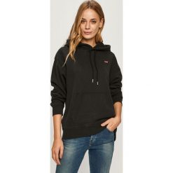 Levi's - Bluza bawełniana. Czarne bluzy damskie Levi's®, s, bez wzorów, z bawełny, bez rękawów, z kapturem. Za 279,90 zł.