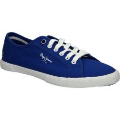 TRAMPKI PEPE JEANS PMS30207. Niebieskie trampki męskie Pepe Jeans, z jeansu. Za 129,99 zł.