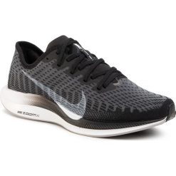 Buty NIKE - Zoom Pegasus Turbo 2 AT8242 001 Black/White/Gunsmoke. Szare buty sportowe damskie Nike, bez wzorów, z tworzywa sztucznego, sportowe, do biegania, nike zoom. Za 759,00 zł.