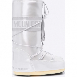 Moon Boot - Śniegowce Vinile Met. Szare śniegowce damskie Moon Boot, z materiału, bez zapięcia. W wyprzedaży za 419,90 zł.