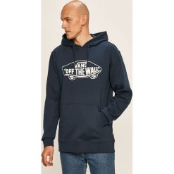 Vans - Bluza. Niebieskie bluzy męskie Vans, s, z nadrukiem, z bawełny, z kapturem, bez rękawów, z kapturem. Za 279,90 zł.