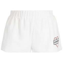 Szorty sportowe LOVE MOSCHINO WO13001T 9736. Białe spodenki sportowe damskie Love Moschino, bez wzorów, z bawełny, sportowe. W wyprzedaży za 329,00 zł.