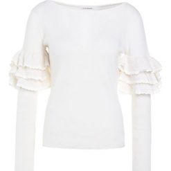Club Monaco FELEESHA Sweter cream. Białe bluzy damskie marki Club Monaco, bez wzorów, z elastanu, bez rękawów, bez kaptura. W wyprzedaży za 351,60 zł.